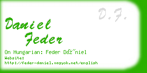 daniel feder business card